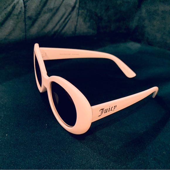 Authentic New Juicy White Frame Sunglasses - Picture 2 of 3